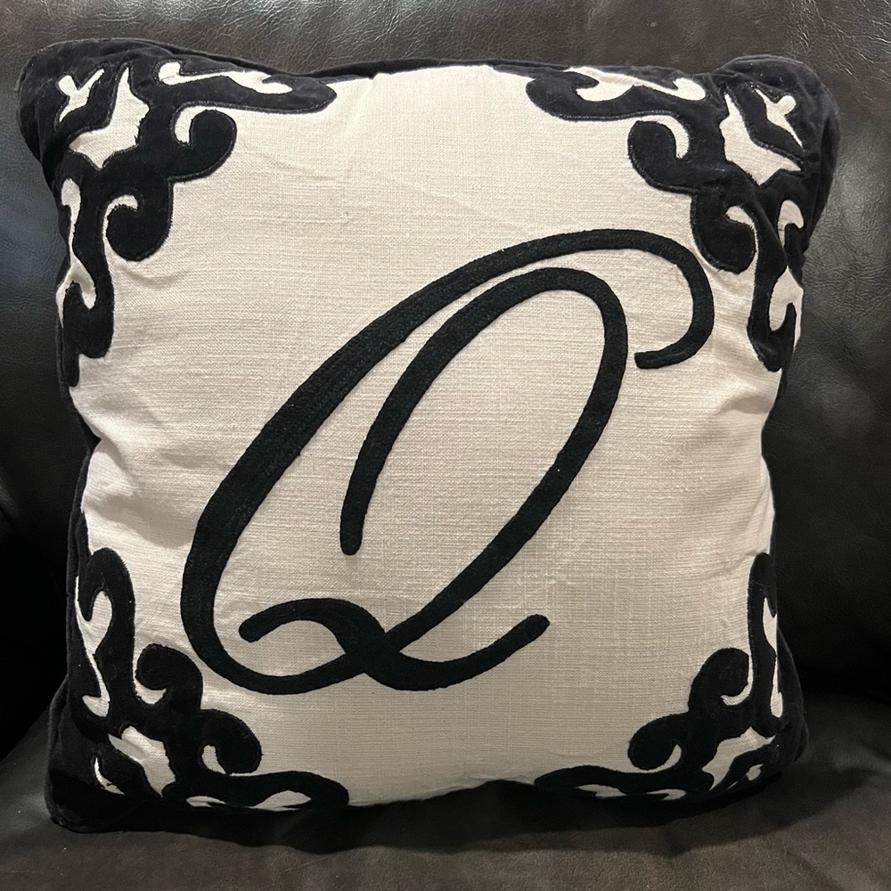 Pier 1 Monogram Toss Pillow